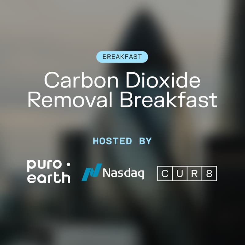 Cover Image for CDR Breakfast with Puro.earth, NASDAQ and Cur8 (5 min from Carbon Unbound)