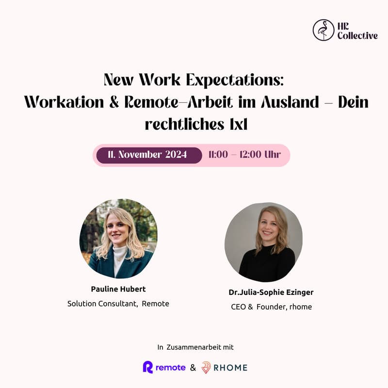 Cover Image for New Work Expectations: Workation & Remote-Arbeit im Ausland – Dein rechtliches 1x1