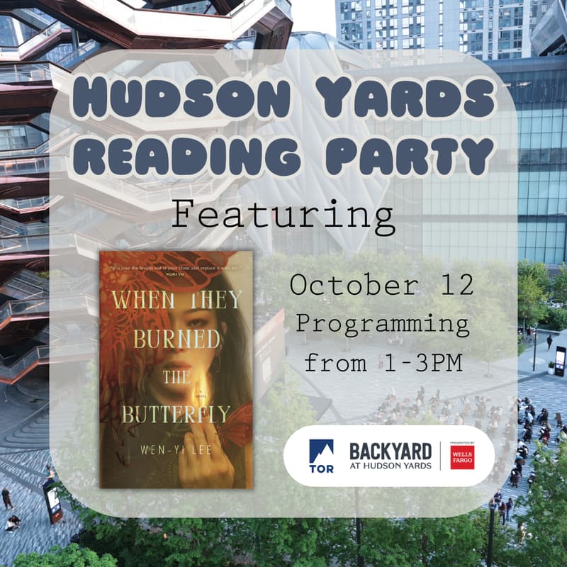 Cover Image for *Free Event* Hudson Yards Reading Party! October 12th Featuring Wen-Yi Lee’s When They Burned the Butterfly