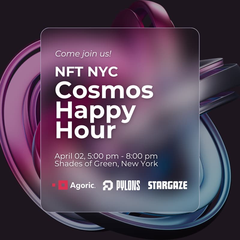Cover Image for NFT NYC Cosmos Happy Hour