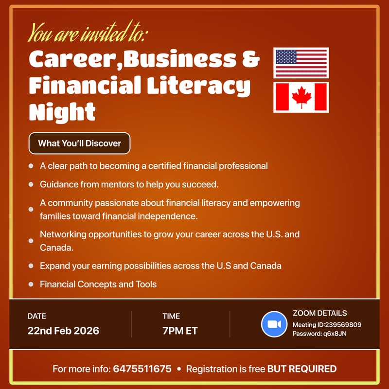 Cover Image for Career, Business & Financial Literacy Night