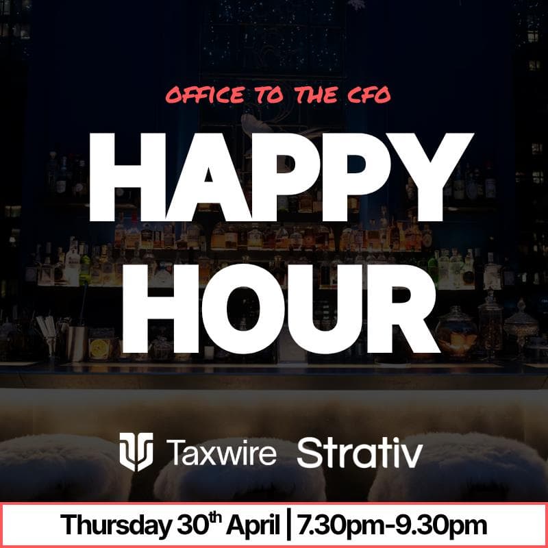 Cover Image for Taxwire x Strativ - Office to the CFO Happy Hour