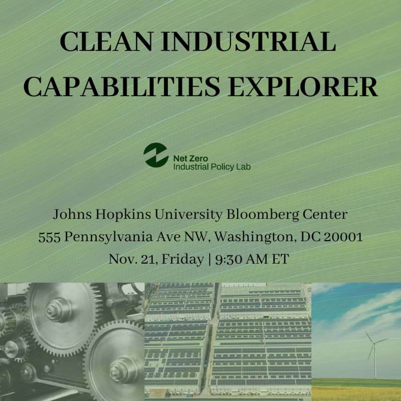 Cover Image for Clean Industrial Capabilities Explorer (CICE) Launch Event