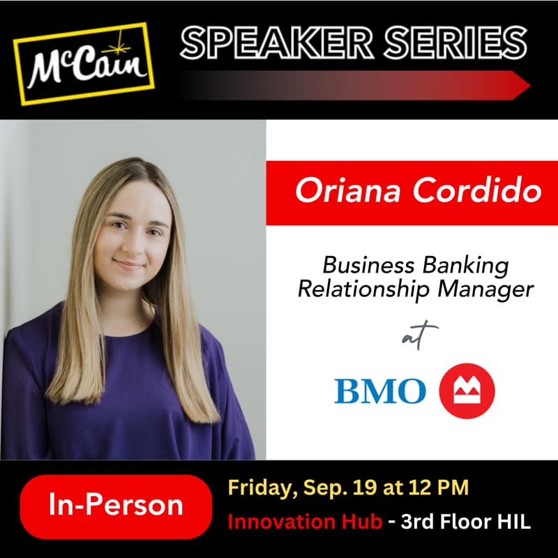 Cover Image for McCain Speaker Series: Oriana Cordido, BMO
