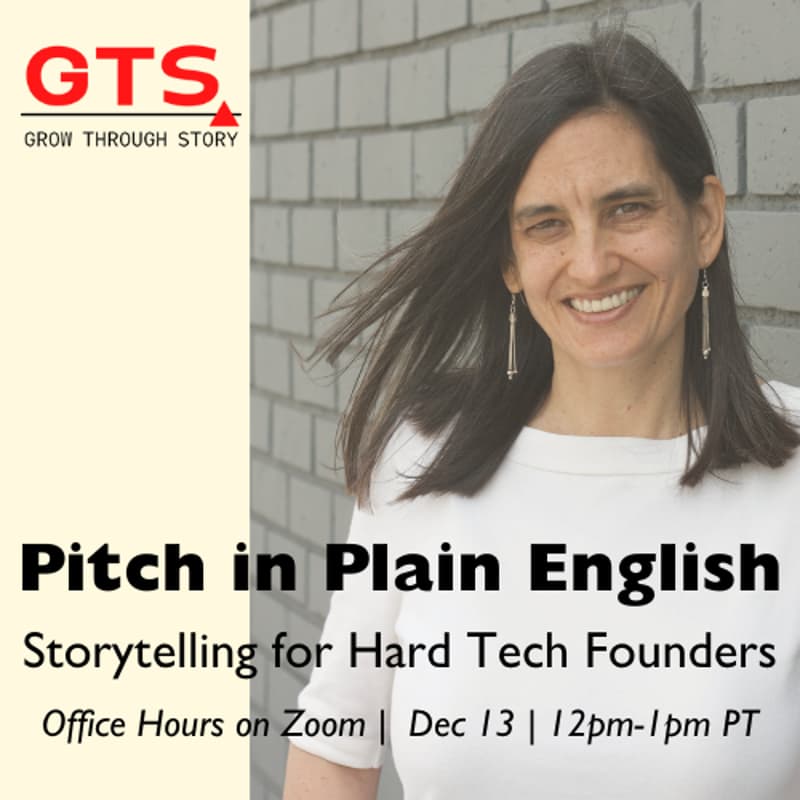 Cover Image for Pitch in Plain English: Storytelling for Hard Tech Founders