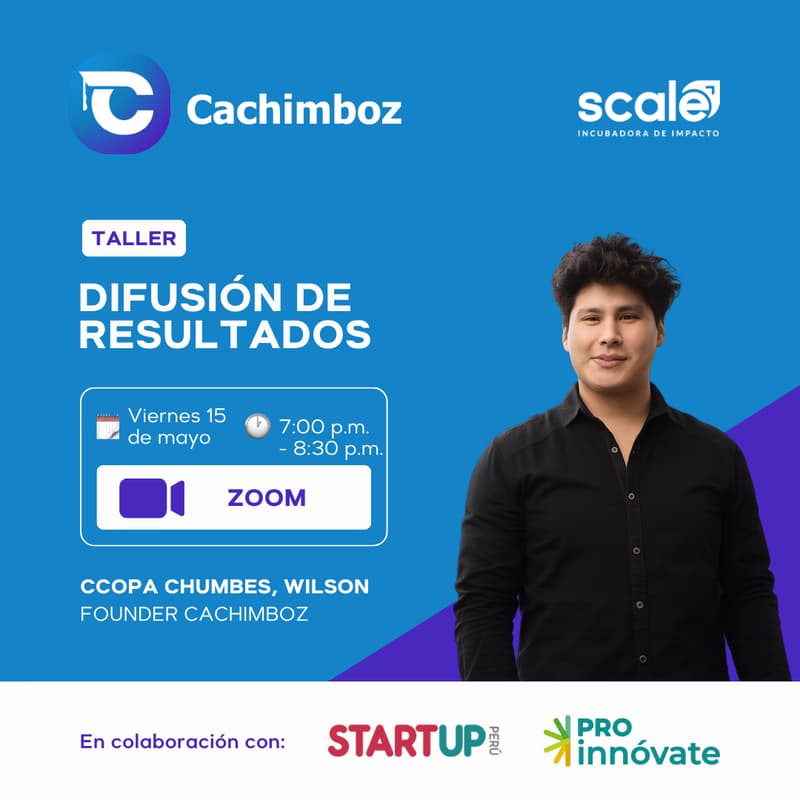 Cover Image for Taller de Difusión de Resultados SUP ACCESS: Cachimboz