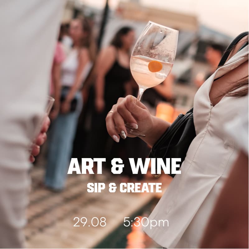 Foto de portada de 🎨 Sip & Create: A Sensory Wine & Art Experience