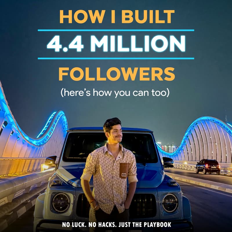 Cover Image for How I Grew 4.4M Followers Without Getting Lucky and How You Can Too!