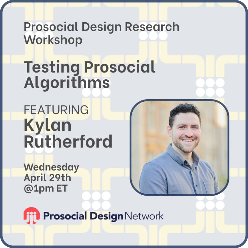 Cover Image for Testing Prosocial Algorithms