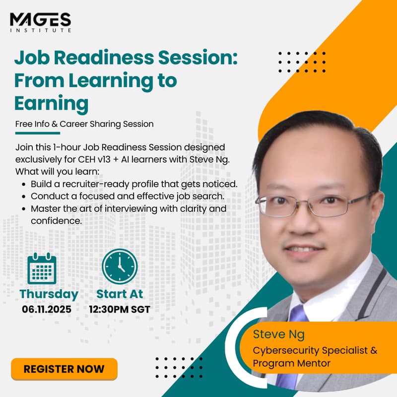 Cover Image for Job Readiness Session: From Learning to Earning | Steve Ng