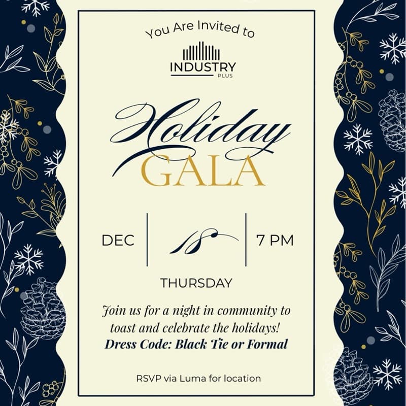 Cover Image for Industry+ Annual Holiday Gala
