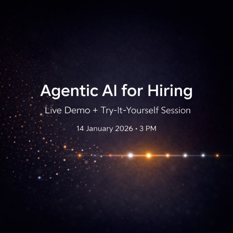 Cover Image for Agentic AI for Hiring — Live Demo + Try-It-Yourself Session (Rerun)