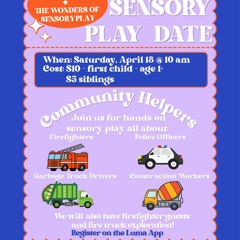 Cover Image for Sensory Play Date [Community Helpers]