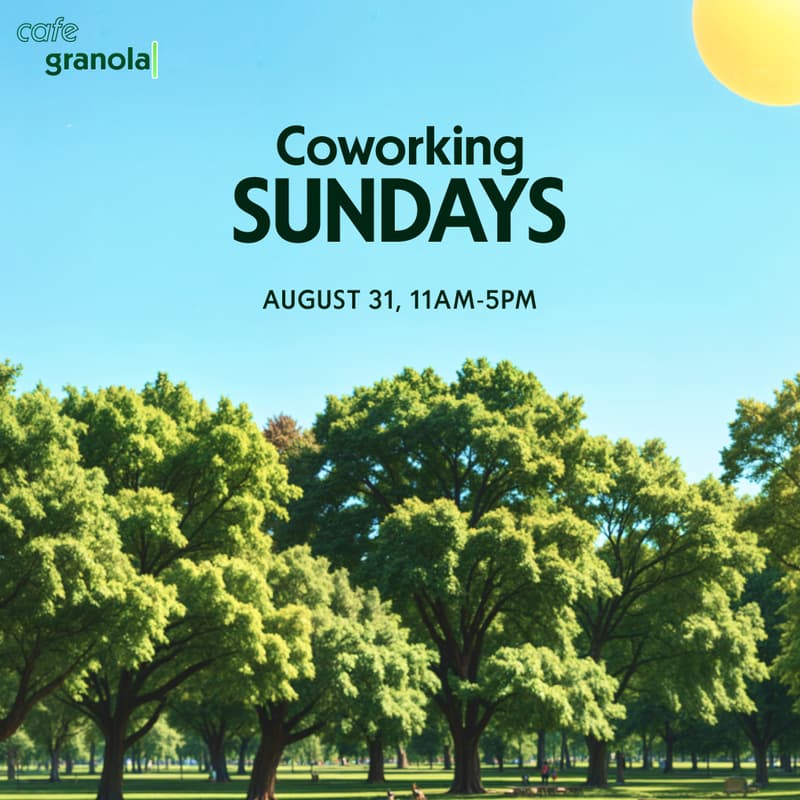 Cover Image for Coworking Sunday at Cafe Granola