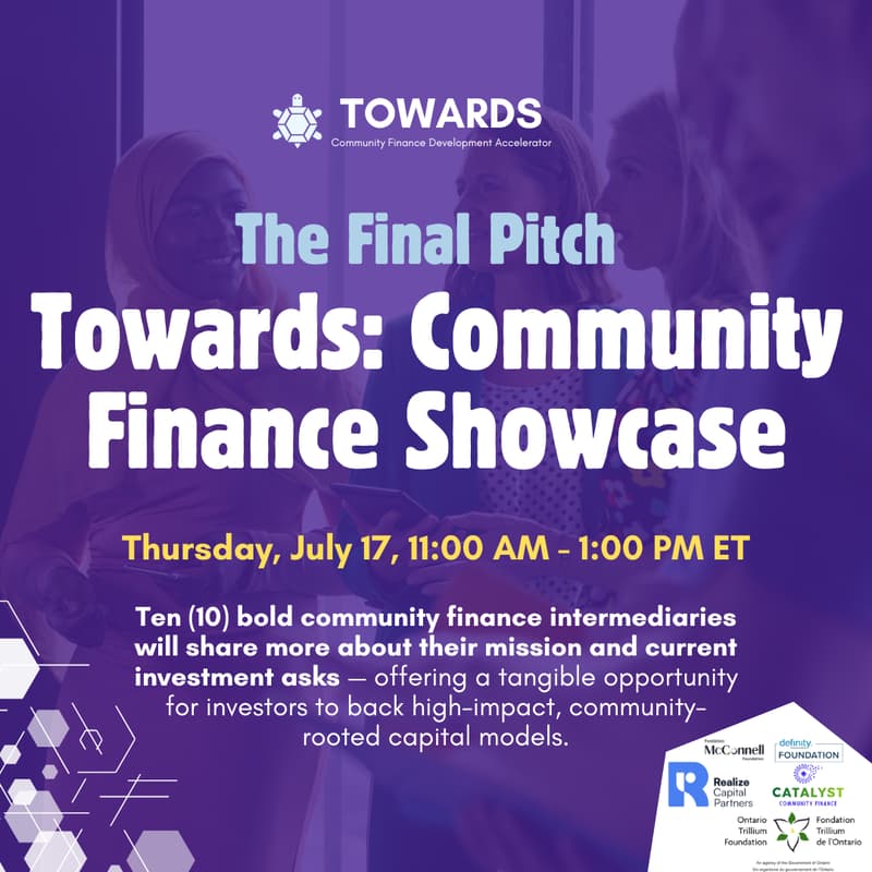 Cover Image for The Final Pitch: Towards Community Finance Showcase