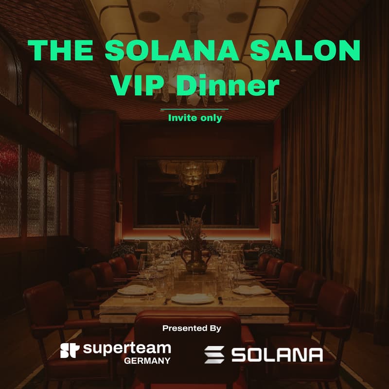 Cover Image for THE SOLANA SALON - Digital Asset VIP Dinner