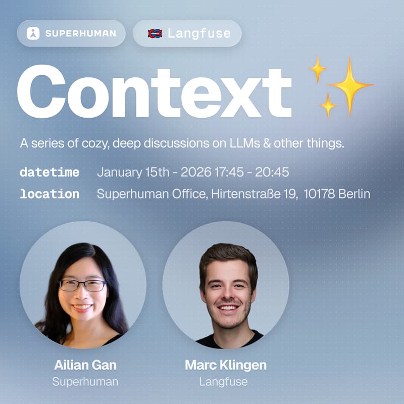 Cover Image for Langfuse Context: How Superhuman built Agents that are used by millions