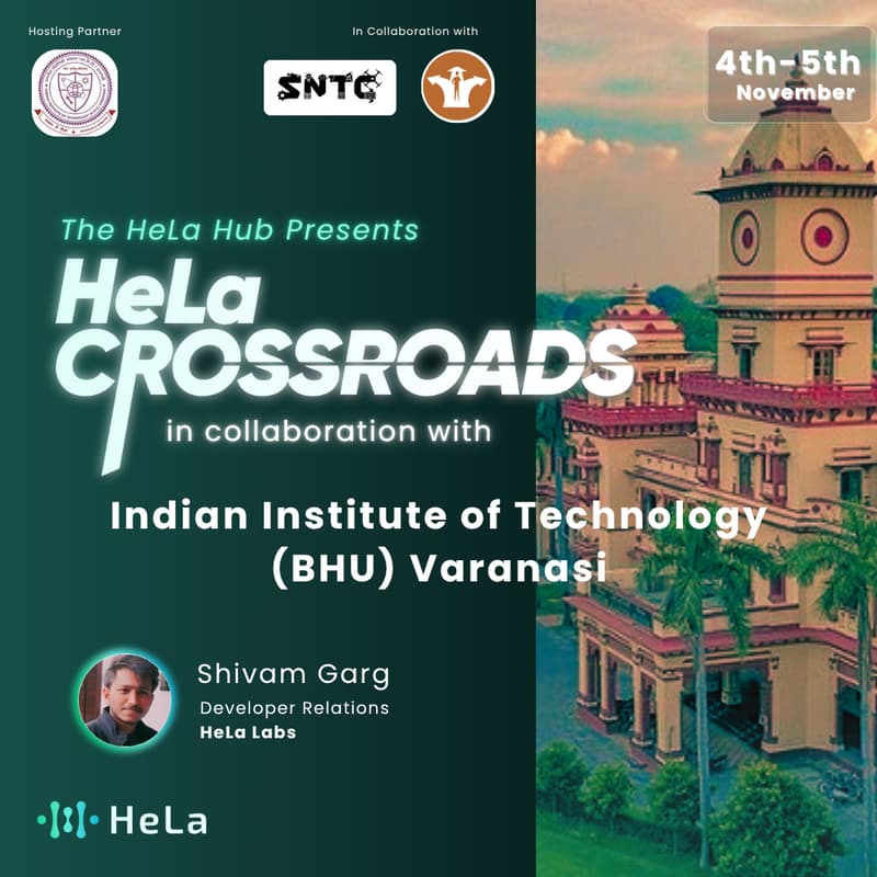 Cover Image for HeLa CrossRoads Roadshow ✦  Indian Institute of Technology (BHU) Varanasi ✦