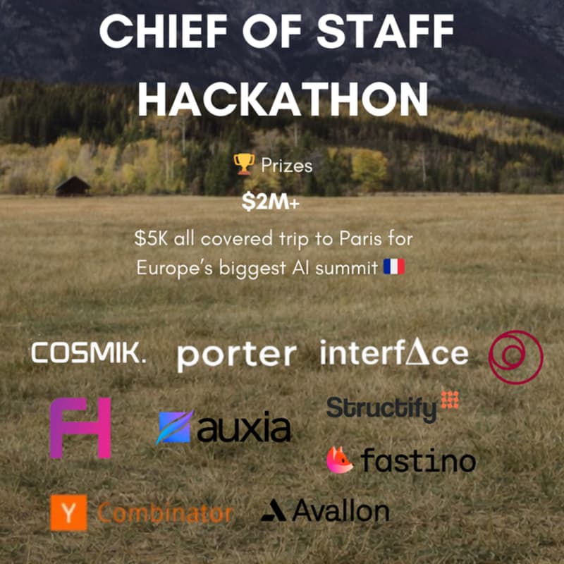Cover Image for World First Chief of Staff Hackathon w/ Porter (YC S20)