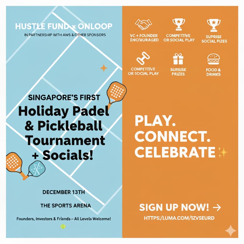 Cover Image for SG Tech & VC Holiday Padel / Pickeball Social & Tourney