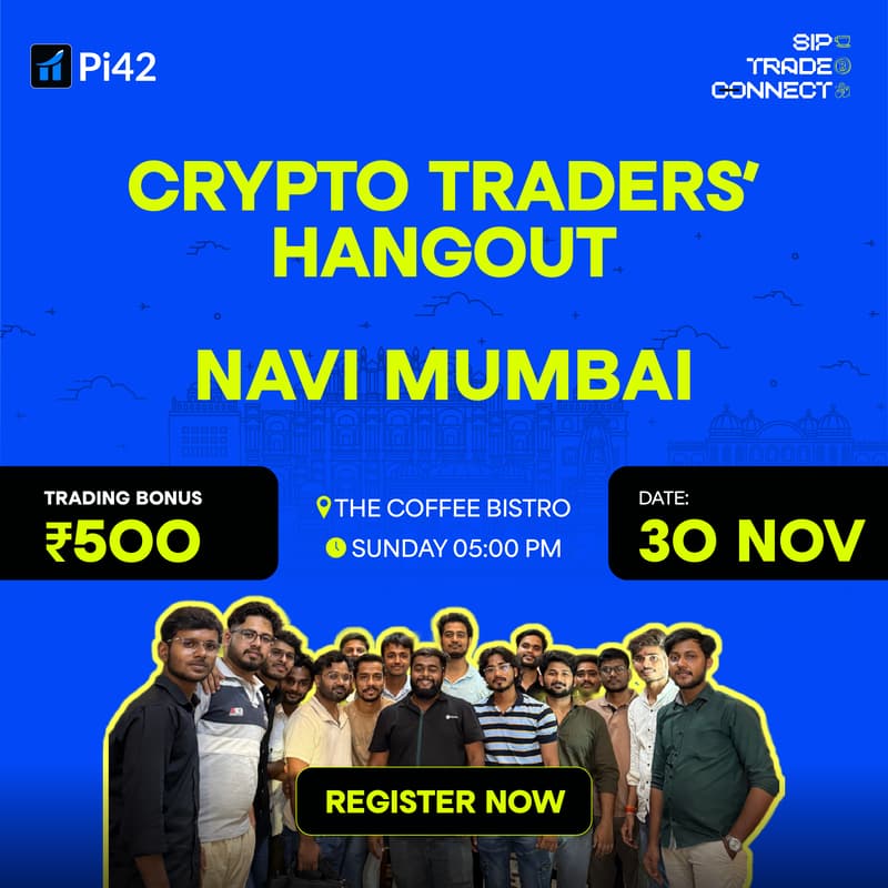 Cover Image for Pi42 Crypto Tradersβ Hangout - Navi Mumbai