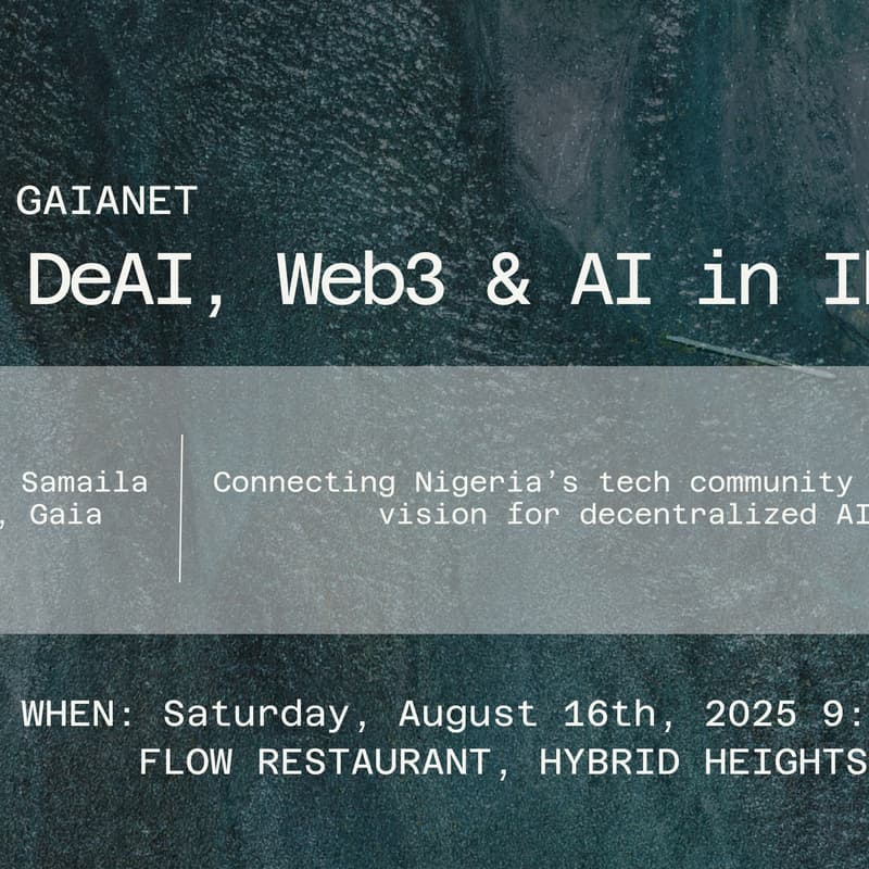 Cover Image for Gaianet Meetup University of Ibadan