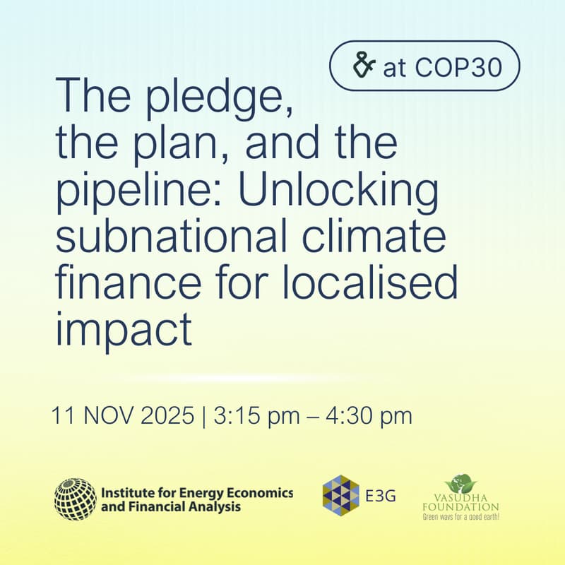 Cover Image for The pledge, the plan, and the pipeline: Unlocking subnational climate finance for localised impact