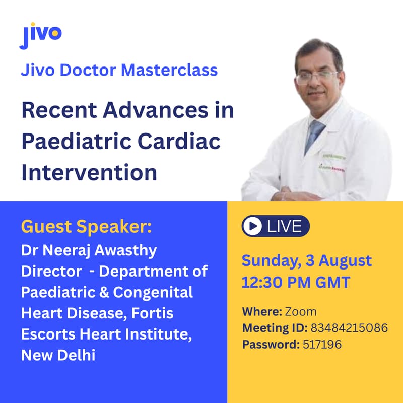 Cover Image for Jivo Masterclass | Recent Advances in Paediatric Cardiac Intervention