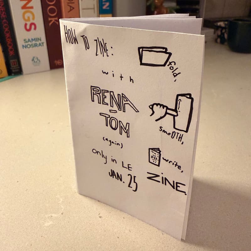 Cover Image for Zine-making Workshop, pt. 2
