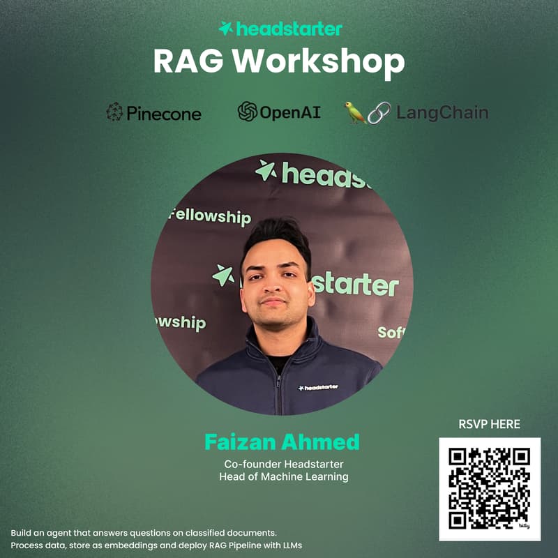 Cover Image for RAG Workshop with OpenAI, Langchain, and Pinecone