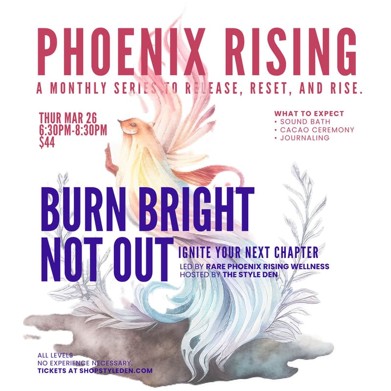 Cover Image for Phoenix Rising: Burn Bright, Not Out