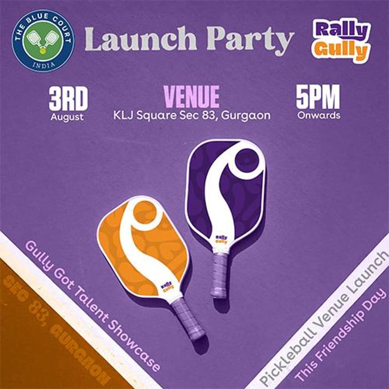 Cover Image for RallyGully x The Blue Court | Pickleball Center Launch Party, Sec 83, Gurgaon