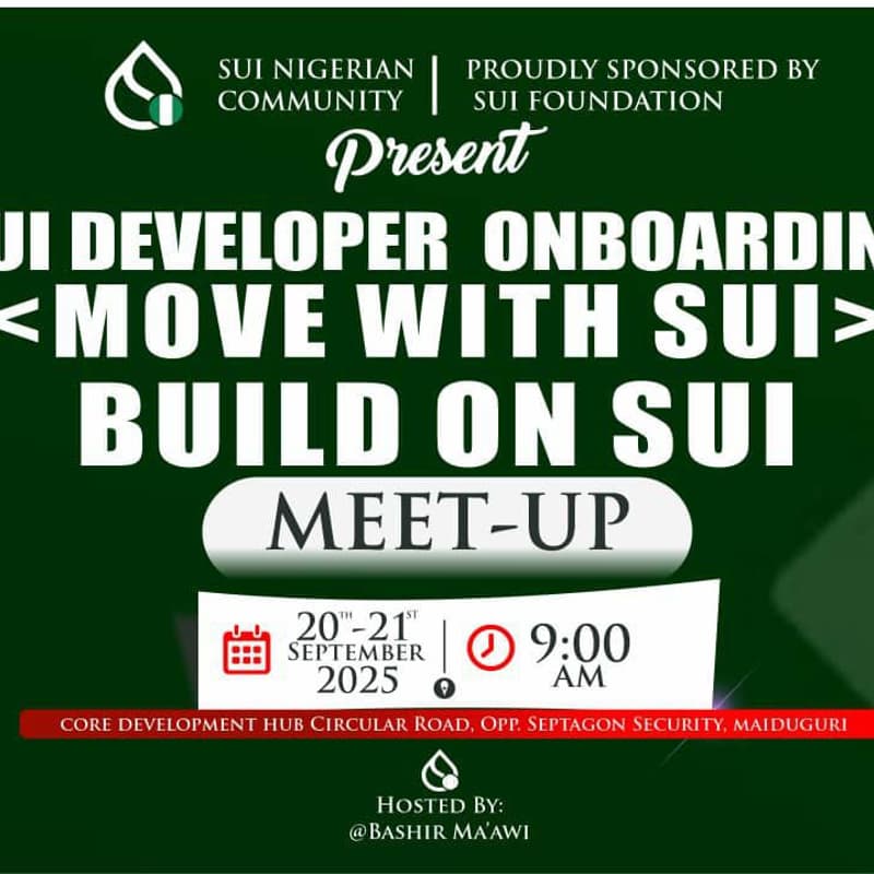 Cover Image for SUI DEVELOPER ON-BOARDING BORNO STATE.