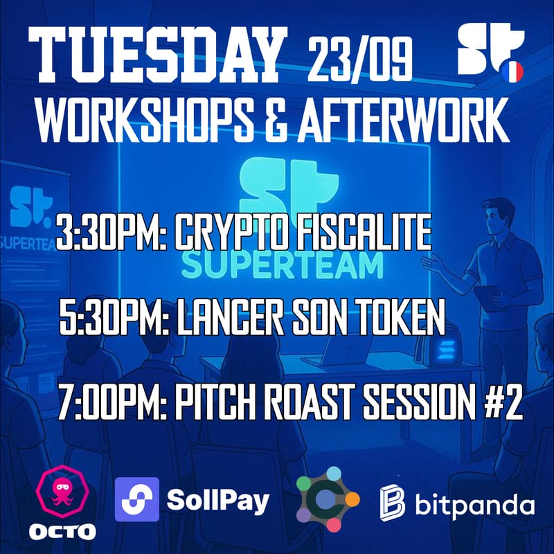 Cover Image for The Bakery - Workshops & Afterwork: Crypto Fiscalité par Houssen & Stéphanie, Lancer son token par Borgpad et Pitch Roast Session #2.