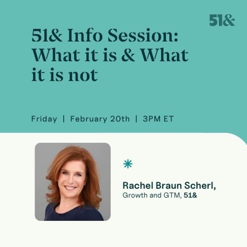 Cover Image for 51& Info Session: What it is & What it is not