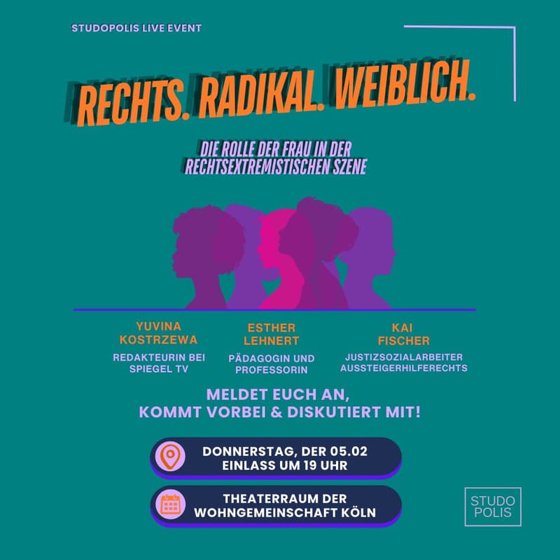 Cover Image for Rechts. Radikal. Weiblich. Die Rolle der Frau in der rechtsextremistischen Szene.