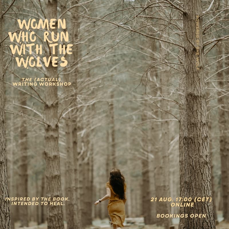 Cover Image for Women who Run with the Wolves: A writing workshop (online)