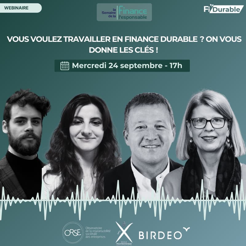 Cover Image for Vous voulez travailler en finance durable ? On vous donne les clés !