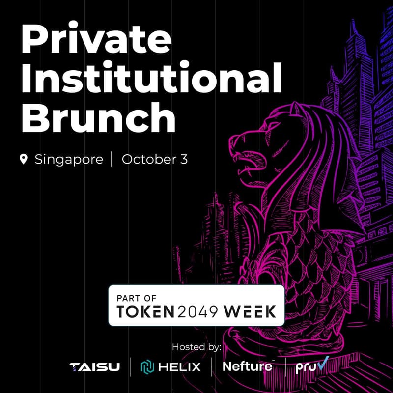 Cover Image for Private Institutional Brunch (Token2049 Singapore) Hosted by Helix, Pruv, Nefture and Taisu Ventures