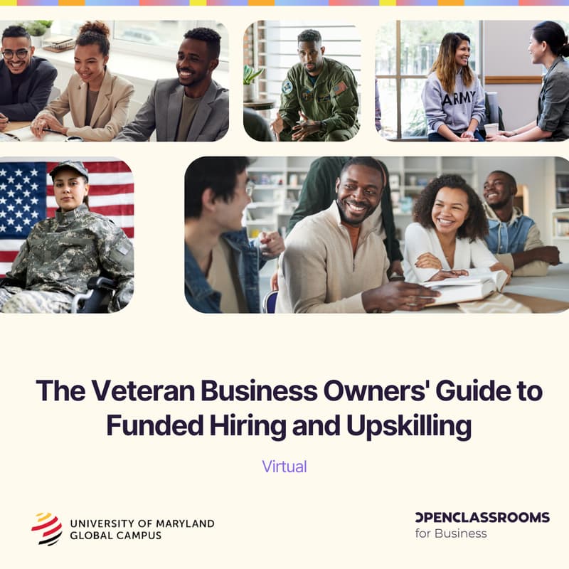 Cover Image for The Veteran Business Owners' Guide to Funded Hiring and Upskilling