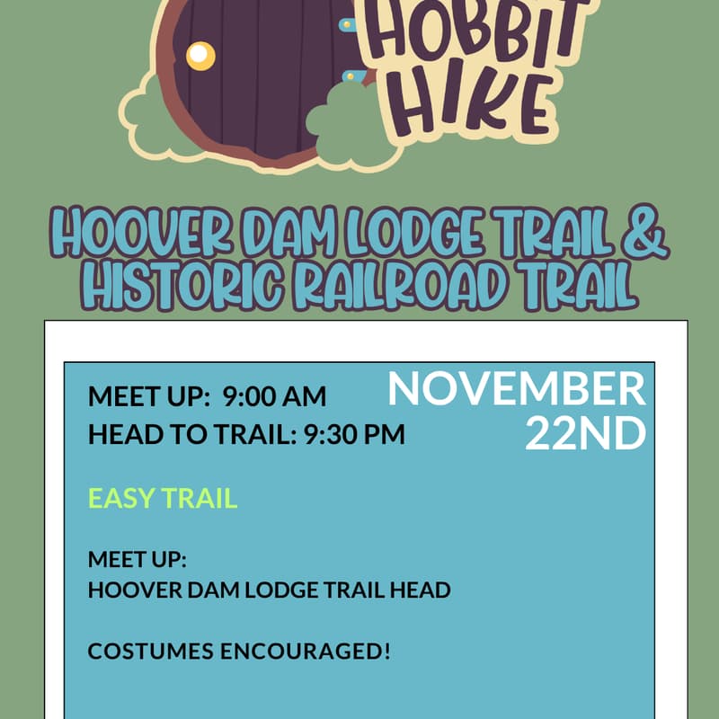 Cover Image for Hobbit Hike: Hoover Dam Lodge Trail & Historic Railroad Trail