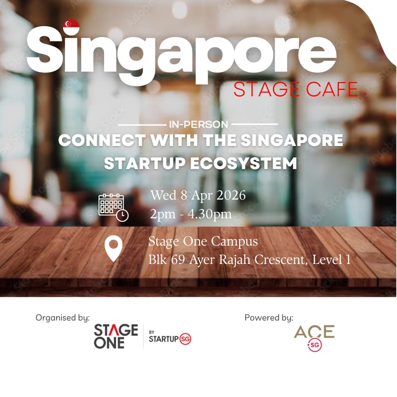 Cover Image for Singapore Startup Ecosystem Sharing, a Stage One initiative