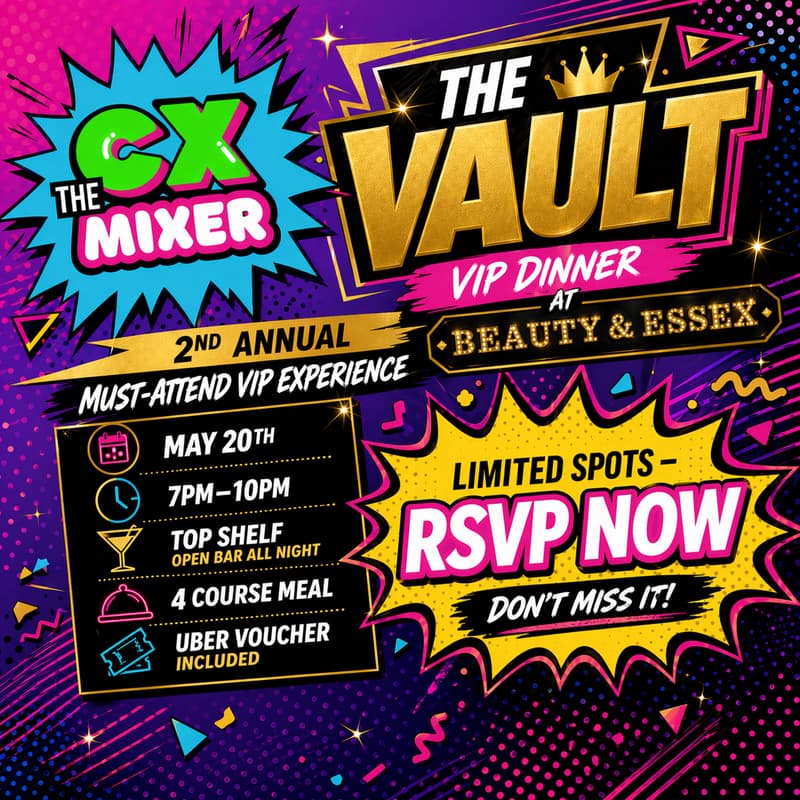 Cover Image for 🍽️ CX Mixer: The Vault – VIP Dinner at Beauty & Essex