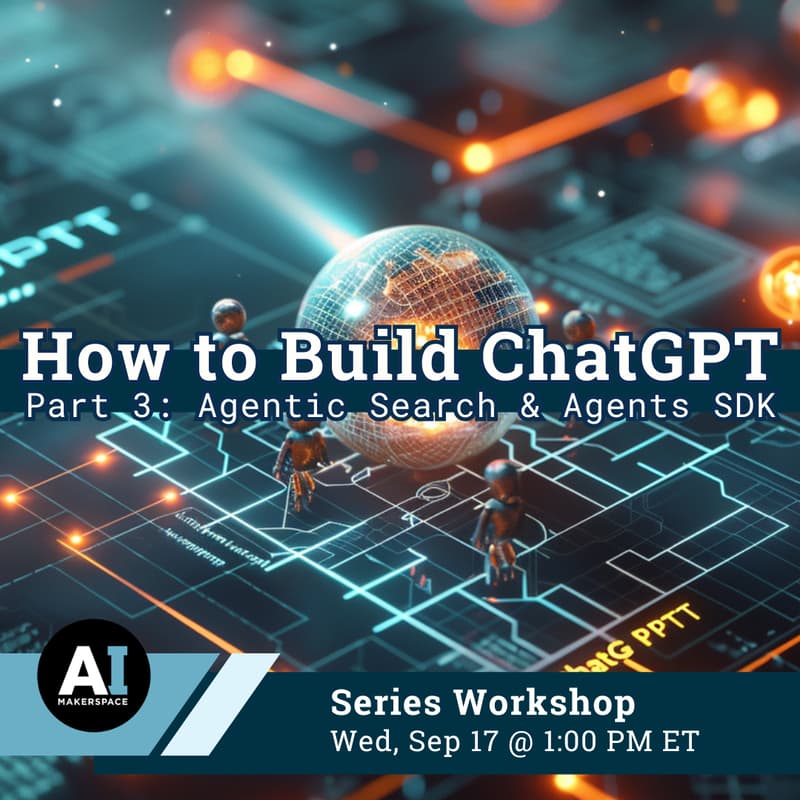 Cover Image for How to Build ChatGPT -  Part 3: Agentic Search & Agents SDK