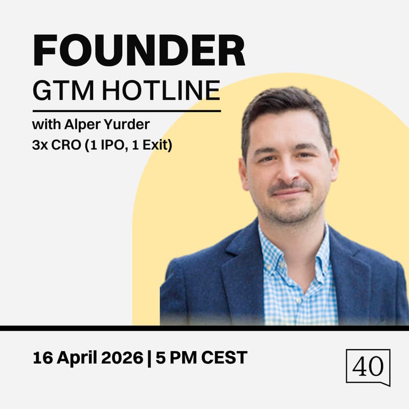 Cover Image for What's Your Biggest Sales Bottleneck? | Founder GTM Hotline