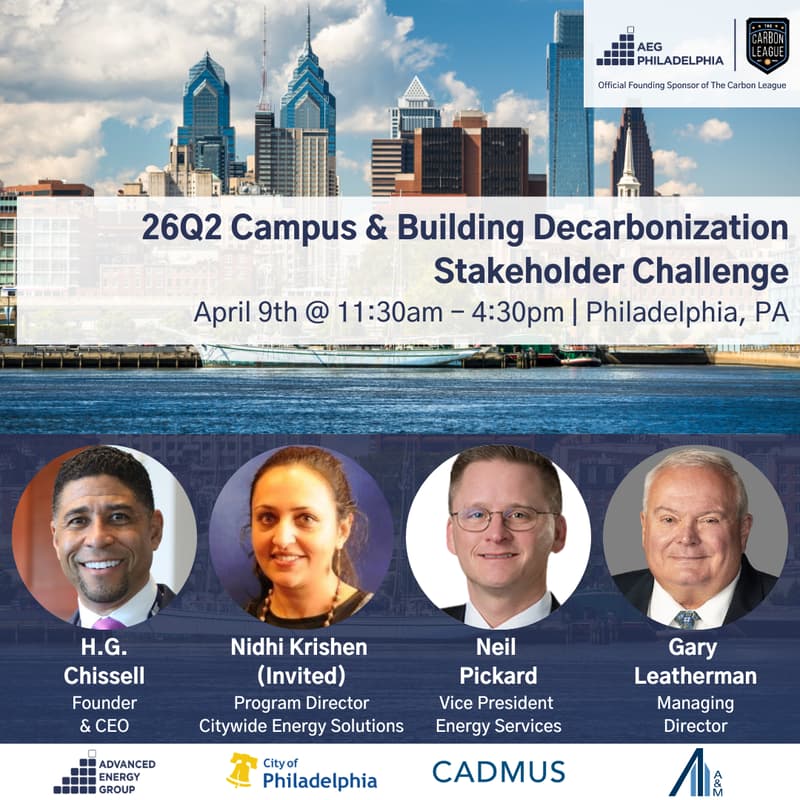 Cover Image for AEG Philadelphia 26Q2 Campus & Building Decarbonization Stakeholder Challenge
