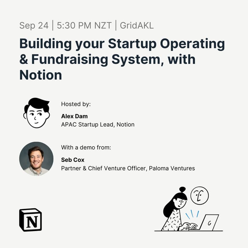 Cover Image for Building your Startup Operating & Fundraising System, with Notion