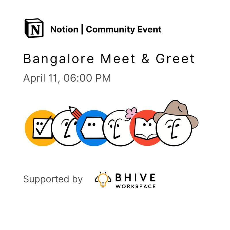 Cover Image for Notion Bangalore Community Meet & Greet