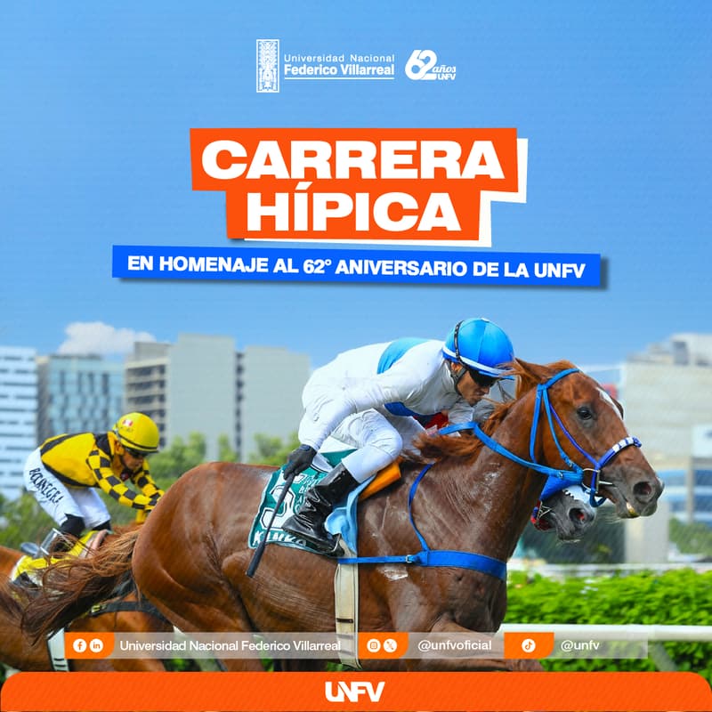 Cover Image for Carrera hípica en homenaje al 62° Aniversario de la UNFV.
