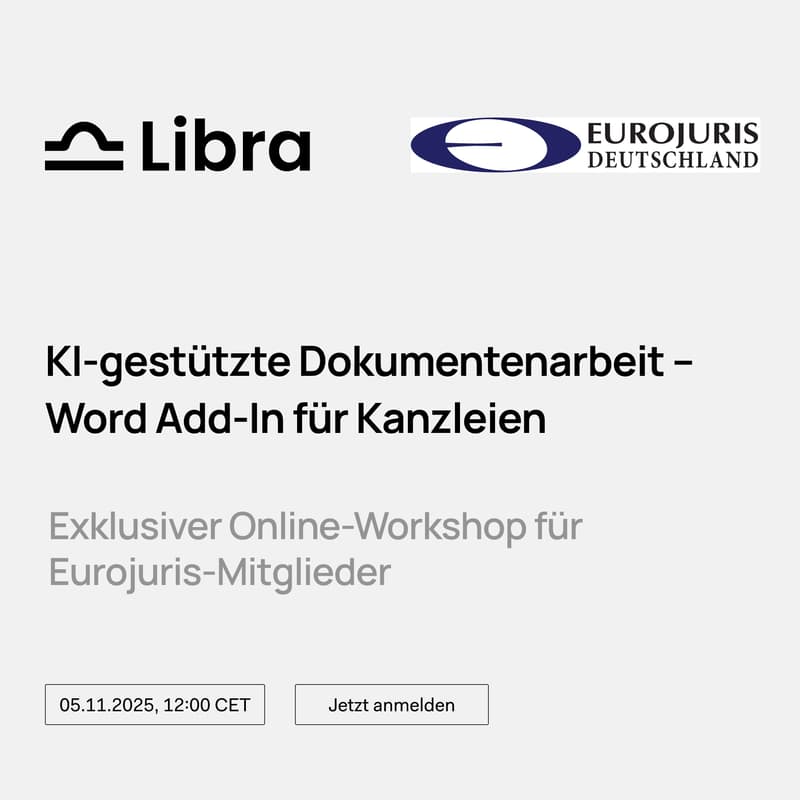 Cover Image for KI-gestützte Dokumentenarbeit – Word Add-In für Kanzleien